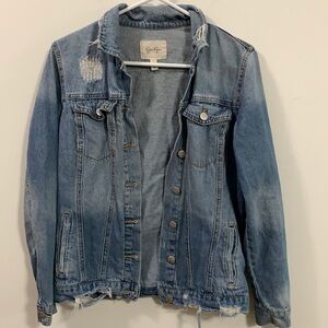 Women’s Jessica Simpson Distressed jean jacket XS